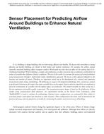 Sensor Placement for Predicting Airflow Around Buildings to Enhance Natural Ventilation