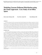 Modeling Gaseous Pollutant Distribution using the Zonal Approach: Case Study of an Office Space