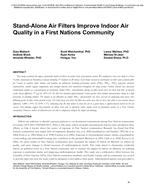 Stand-Alone Air Filters Improve Indoor Air Quality in a First Nations Community