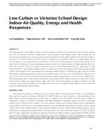 Low Carbon vs. Victorian School Design: Indoor Air Quality, Energy and Health Responses