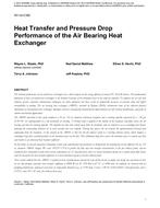 NY-14-C082 — Heat Transfer and Pressure Drop Performance of the Air Bearing Heat Exchanger