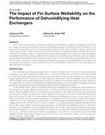 NY-14-C080 — The Impact of Fin Surface Wettability on the Performance of Dehumidifying Heat Exchangers