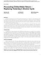 NY-14-C045 — Pre-cooling Chilled Water Return: Replacing Yesterday's Strainer