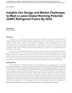 NY-14-C064 — Insights into Design and Market Challenges to Meet a Lower Global Warming Potential (GWP) Refrigerant Future by 2034
