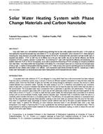 NY-14-C054 — Solar Water Heating System with Phase Change Materials and Carbon Nanotube