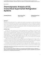 NY-14-C012 — Thermodynamic Analysis of CO2 Transcritical Supermarket Refrigeration Systems