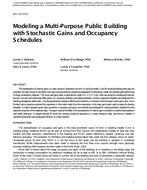 NY-14-C015 — Modeling a Multi-Purpose Public Building with Stochastic Gains and Occupancy Schedules