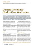 Current Trends for Health-Care Ventilation