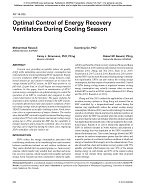 NY-14-035 — Optimal Control of Energy Recovery Ventilators during Cooling Season