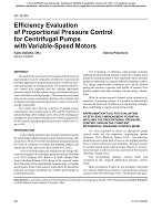 NY-14-034 — Method of Effectiveness Evaluation of Control Modes for Centrifugal Pumps with Variable Speed Motors