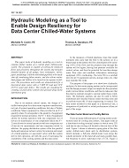 NY-14-001 — Hydraulic Modeling as a Tool to Enable Design Resiliency for Data Center Chilled Water Systems
