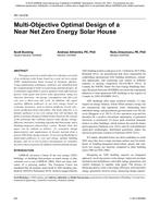 NY-14-018 — Multi-Objective Optimal Design of a Near Net-Zero Energy Solar House