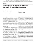 NY-14-019 — An Integrated Heat Transfer Attic and Multi-room Thermal Building Model