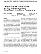 NY-14-012 — Community-Scale Energy Supply and Distribution Optimization Using Mixed Integer Linear Programming