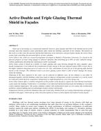 Active Double and Triple Glazing Thermal Shield in Facades