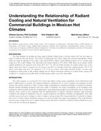 Understanding the Relationship of Radiant Cooling and Natural Ventilation for Commercial Buildings in Mexican Hot Climates