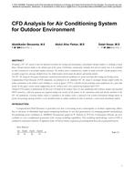 CFD Analysis for Air Conditioning System for Outdoor Environment