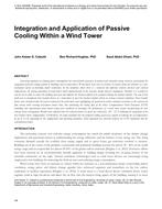 Integration and Application of Passive Cooling Within a Wind Tower