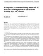 A Simplified Re-Commissioning Approach of Multiple-Chiller Systems of Institutional Building on a Hot Climate