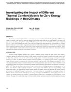 Investigating the Impact of Different Thermal Comfort Models for Zero Energy Buildings in Hot Climates
