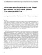 Performance Analysis of Dessicant Wheel with/without Purging Under Various Operational Conditions