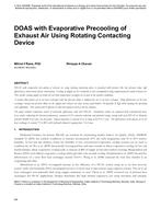 DOAS with Evaporative Precooling of Exhaust Air Using Rotating Contacting Device