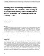 Investigation of the Impact of Operating Temperature on Thermal Conductivity of Polystyrene Building Insulation Material and its Effect on the Envelope-Induced Cooling Load