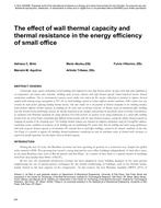 The Effect of Wall Thermal Capacity and Thermal Resistance in the Energy Efficiency of Small Office
