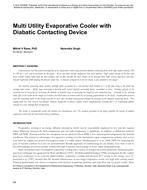 Multi Utility Evaporative Cooler with Diabatic Contacting Device