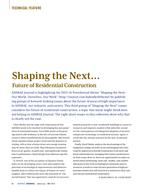 Shaping the Next…Future of Residential Construction
