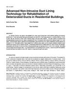 SE-14-C067 — Advanced Non-Intrusive Duct Lining Technology for Rehabilitation of Deteriorated Ducts in Residential Buildings