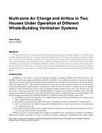 SE-14-C027 — Multizone Air Change and Airflow in Two Houses Under Operation of Different Whole-Building Ventilation Systems