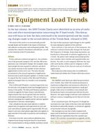Data Centers: IT Equipment Load Trends, Part 5