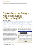 Overestimating Energy and Cost Savings of Installing VFDs
