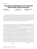 SE-14-C040 — Case Study: Optimization of an Industrial Steam Boiler System Operation