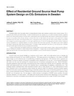 SE-14-C005 — Effect of Residential Ground Source Heat Pump System Design on Emissions in Sweden