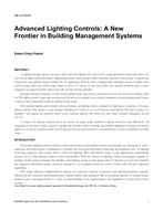 SE-14-C036 — Advanced Lighting Controls: A New Frontier in Building Management Systems