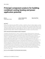 SE-14-C025 — Principal Component Analysis for Building Combined Cooling Heating and Power Application Potential