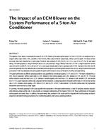 SE-14-C021 — The Impact of an ECM Blower on the System Performance of a 5-Ton Air Conditioner