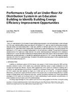 SE-14-C056 — Performance Study of an Under-floor Air Distribution System in an Education Building to Identify Building Energy Efficiency Improvement Opportunities