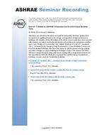 Seminar 7 — Update on ASHRAE's Expanded and Enriched Green Building Tools