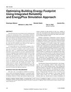 SE-14-038 — Optimizing Building Energy Footprint Using Integrated Reliability and EnergyPlus Simulation Approach