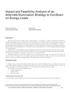 Impact and Feasibility Analysis of an Alternate Illumination Strategy to Cut-Down on Energy Loads
