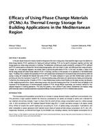 Efficacy of Using Phase Change Materials (PCMs) As Thermal Energy Storage for Building Applications in the Mediterranean Region