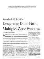 Standard 62.1-2004, Designing Dual-Path, Multiple-Zone Systems