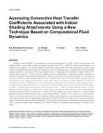 CH-15-C046 — Assessing Convective Heat Transfer Coefficients Associated with Indoor Shading Attachments Using a New Technique Based on Computational Fluid Dynamics