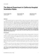 CH-15-C018 — The Natural Experiment in California Hospital Ventilation Rates