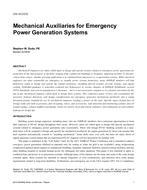 CH-15-C012 — Mechanical Auxiliaries for Emergency Power Generation Systems