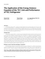 CH-15-C001 — The Application of the Energy Balance Equation of the TEC Unit
