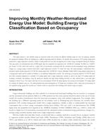 CH-15-C013 — Improving Monthly Weather-Normalized Energy Use Model: Building Energy Use Classification Based on Occupancy
